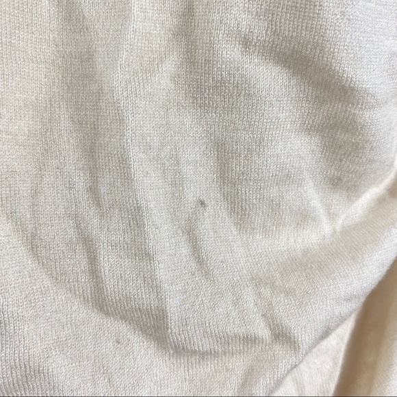 Women's Country Road Off White V-Neck Long Sleeve Wool/Silk Top Size XS - Picture 5 of 8